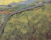 Vincent Van Gogh Field of Spring Wheat at Sunrise (nn04) USA oil painting artist